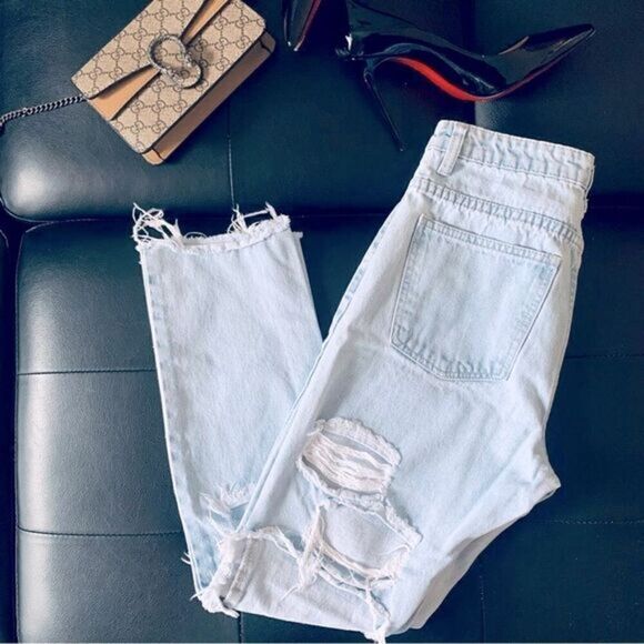 DOLLS KILL BOYFRIEND JEANS - Picture 1 of 11